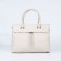 Luggage bag on lightning, 2 external pockets, milk color