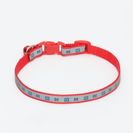 Collar "bone" reflective, 31 x 1 cm, red-1