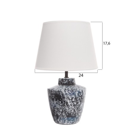 Table lamp "Claud" 1x40W E27 Black/White 25x25x38, 5cm-5