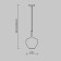 Suspended lamp Maytoni Mod271PL-01B6, 1HE27, 60W, 20x20x334 cm, Black color black