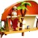 Set of game Monchichi "Domok Daluks", two -story, with accessories