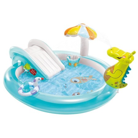 Game Center "Crocodile", 201 x 170 x 84 cm, with a slide and toys, from 2 years, 57165np-1