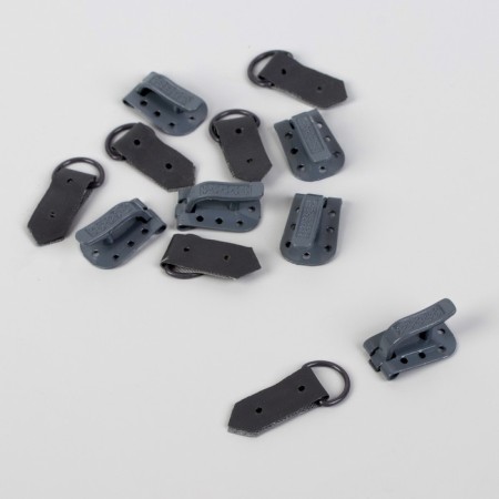 The hooks are sewing, metal, for outerwear, 5 × 1.5 cm, 6 pcs, color gray color-1