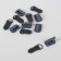 The hooks are sewing, metal, for outerwear, 5 × 1.5 cm, 6 pcs, color gray color