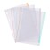 Smooth block for notebooks on A5 rings, 80 sheets in a cage, multi -color cut, in individual packaging, block 65 g/m2