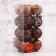 Set of balls plastic D-6 cm, 16 pcs "openwork shine" brown