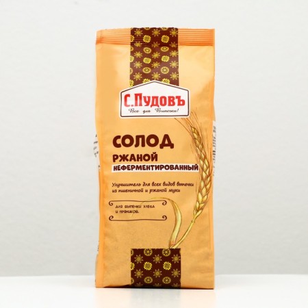 Rye rye rye white non -fermented S. Pudov, film, 0.2 kg