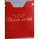 Bag for flowers embossing red, "the most beautiful", moisture -resistant, 23x15x9 cm