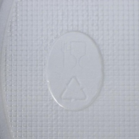 Disposable plate, d = 20.5 cm, 2-section, white color-3