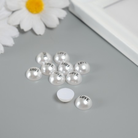 Decor for creativity Plastic "Half -Pester -Love" set 10 pcs 1.2x1.2x0.6 cm-1