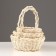 A set of baskets, 3 pcs, 18 × 8/27 cm, 15 × 6/20 cm, 11 × 5/17 cm, rattan