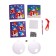 New Year's set for creativity. Application in the ball "New Year! Snowman "