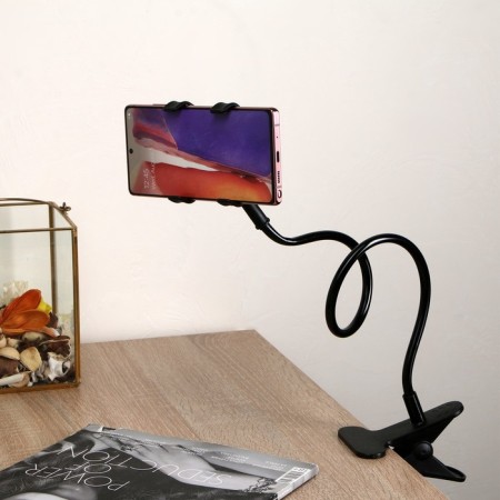 Luazon-holder holder, flexible, adjustable, for smartphone 3-7 ", 58 cm, width. Counted 12 cm, black