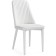 Stool on a metal frame hairdryer r metal/eco -leather, white/white 46x56x91 cm