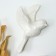 Decor wall ceramics "White Bird" 6.6x12.2x19.2 cm