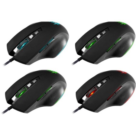 Mouse Defender Wolverine GM-700L, game, wired, backlight, 12800 dpi, USB, black-4