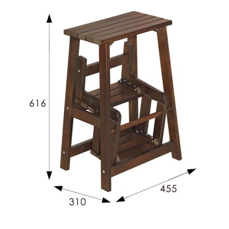 Stool- ladder, 455x310x616, nut-1