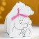 Wooden Kashpo "Momno heat" 12x9.5x15 cm white