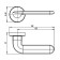 Separate handle Armadillo Excalibur URB4 SP-8, color chromium