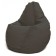 The hand-bag “Pear” is positive Luma, size XL, diameter 95 cm, height 125 cm, velor, brown color