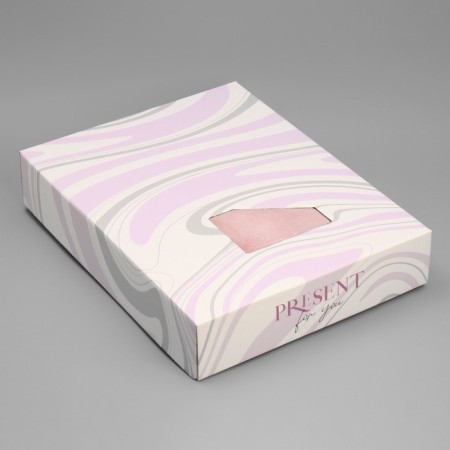Gift box for bedding, packaging, “texture”, 47 x 37 x 8.8 cm-1