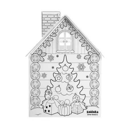 House coloring 3 in 1 "Visiting Santa Claus"-2