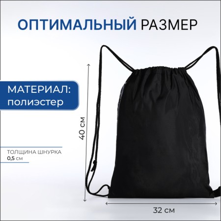 Bag for shoes on the lace, blue color-1