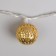 Garland “thread” 4 m with nozzles “ball with a pattern”, ip20, transparent thread, 20 LED, glow warm white, 8 modes, 220 V