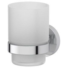 Holder with a glass, matte glass, chrome, artwelle