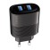 Network charger PERO TC08 Auto Max, 2 USB, 3.4 A, black