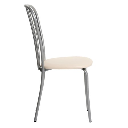 Light-1 chair, silver metallic/milk-3