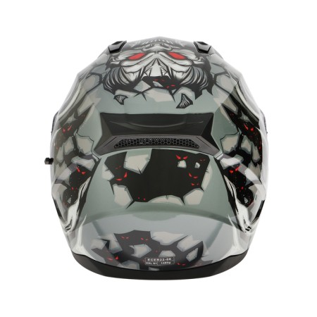 The helmet integral with two visors, size XXL (61), BLD-M67E model, black and gray-7