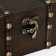 Casket wood chest "Galleya" with rivets 15x15x7.5 cm