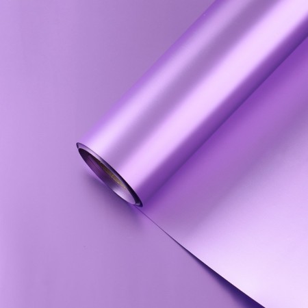 Flower film "Metal", lilac, 58 cm x 5 m