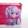 Children's textile wallet "anime", 11x9x0.5 cm, pink color