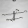 Galexi chandelier, size 110x150x110 cm, 36W 6xled