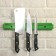 Magnetic knives holder, 33 cm, green color