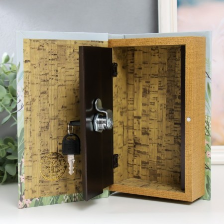 Safe-book wood to the leatherette "Love" 21x13x5 cm-3