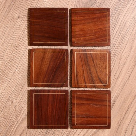 Hot stands (set 6 pcs) 10x8x8 cm, tree shisham-2