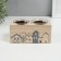 Summary tree for 2 candles "houses" d = 4 cm 7.7x15.5x8 cm
