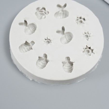 Mold Silicon "Bees and Flowerers" 11 objects-3