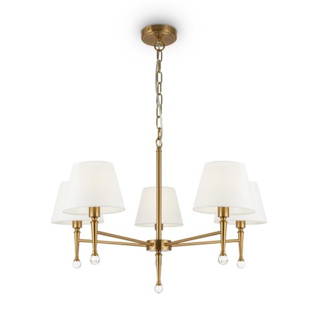 Suspended lamp Freya Fr5190PL-05BS2 Rosemary, 710x710x1460 mm, E14, 5x40W, brass color