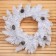 New Year's Wreath "White" bump silver 55cm