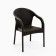 Set of garden furniture: 2 chairs + table, dark brown