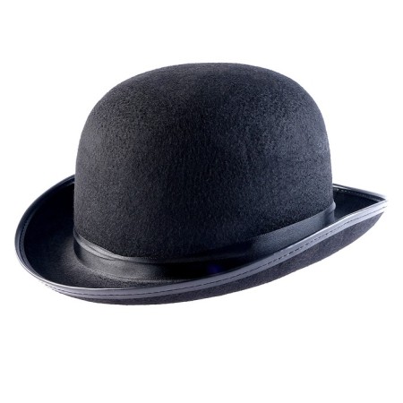 Hat bowler, felt, black, p. 56–58-5