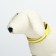 Collar with backlight double strip size S, Osh 35-43 x 2.5 cm, 3 glow modes yellow