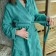 Terry robe saving and I, wives. Rr. 40-42 cent. Blue grass, 100% HL, 320 g/m2