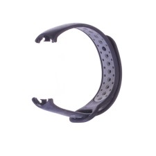 Luazon strap for fitness bracelet Mi Band 8, with perforation, black-gray