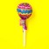 Caramel "Lizunets" on a stick with a chewing elastic band, for girls, 125 g