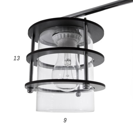 Chandelier 1998/3 E27 60W chrome 47x12x25 cm Bayerlux-4